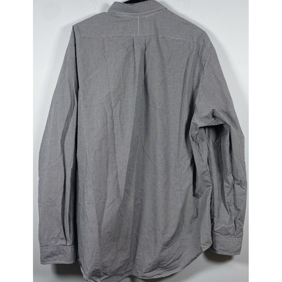 Polo Ralph Lauren Men's Long Sleeve Black White Check Shirt Size XL 100% Cotton - Picture 3 of 6